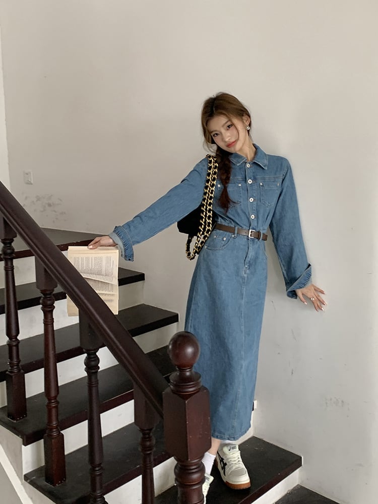 【dress】デニムワンピース　M25503