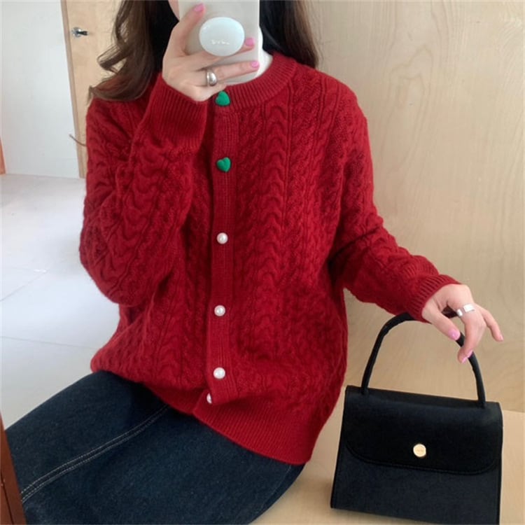 【outer】ニットカーデ　M25790