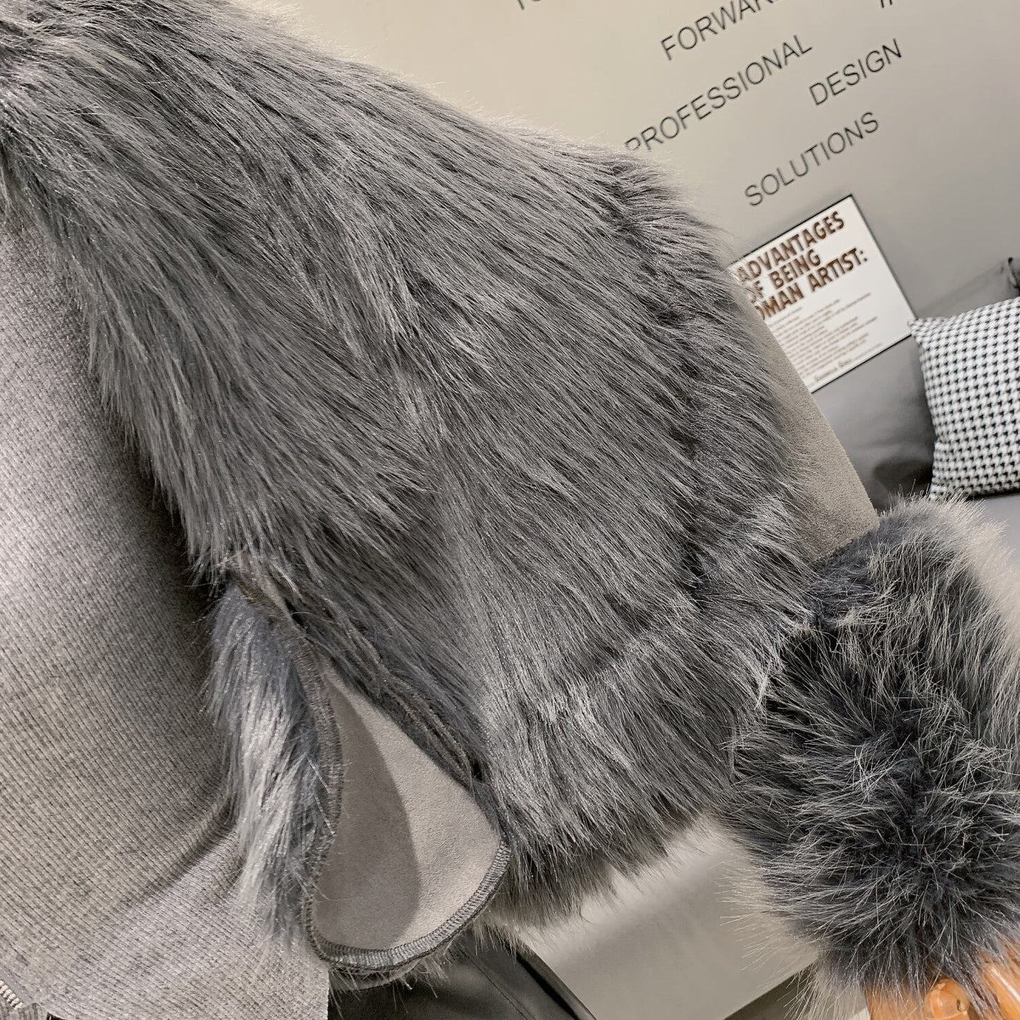 【outer】ファーショートコート　M27912