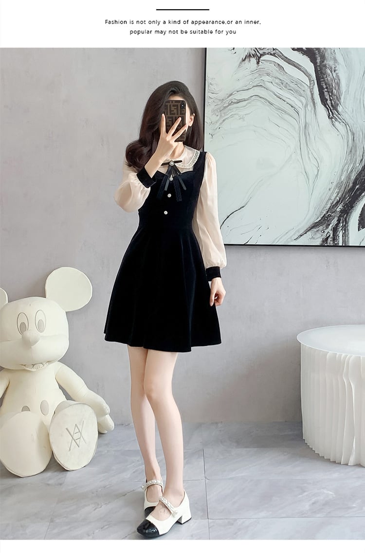 【dress】切り替えデートワンピース　M26181