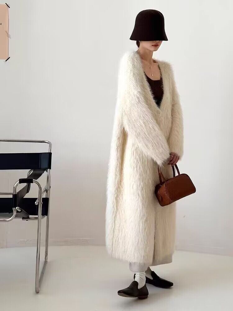 【outer】ロング丈ニットカーデ　M26935