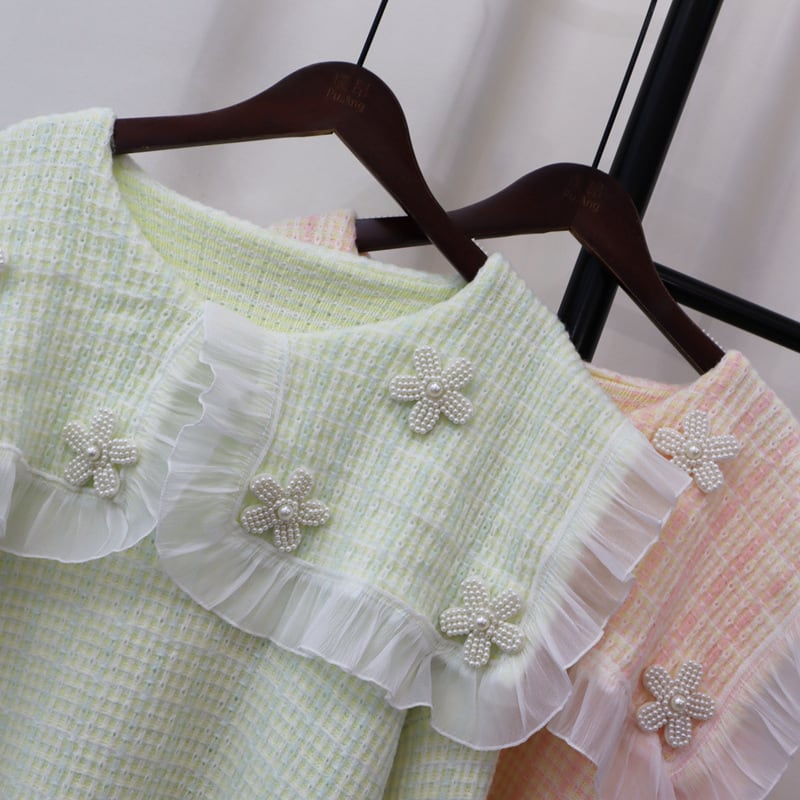 【tops】ドールカラーニットセーター　M25439