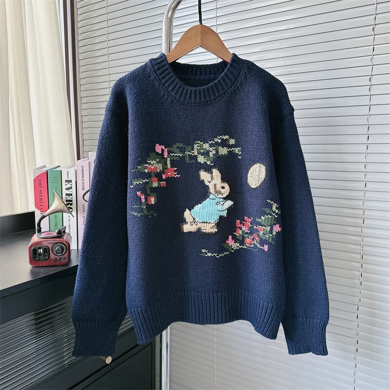 【tops】カートゥーンニットセーター　M27634