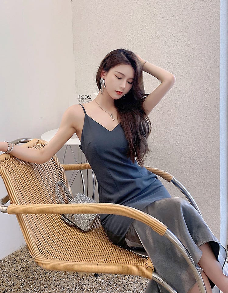 【dress】切り替えマーメイドキャミワンピース G21255