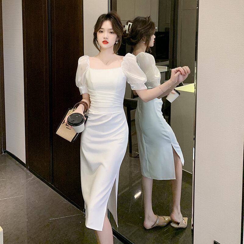 【dress】パフスリーブワンピース G20628