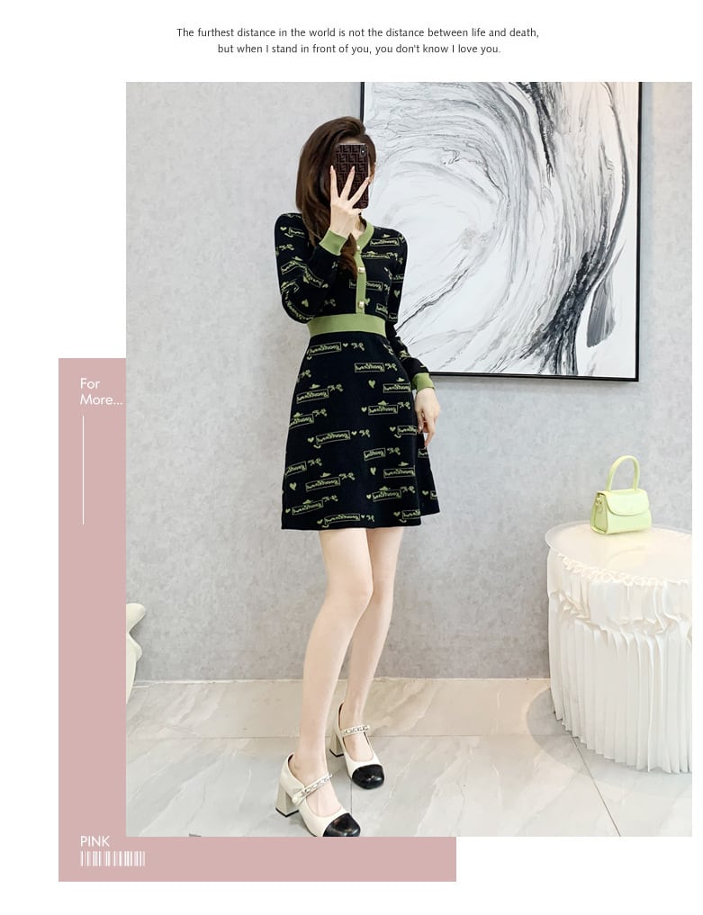 【dress】ニットワンピース　M25511