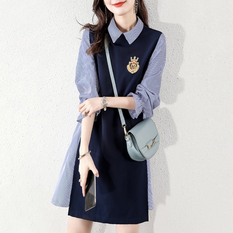 【dress】切り替えワンピース　M25663