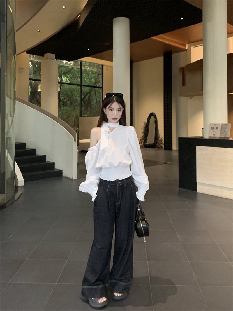 【tops】オフショルダートップス　M25543
