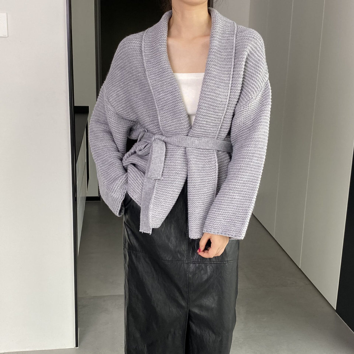 【outer】ニットカーデ　M18733