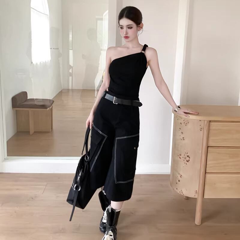 【tops】ワンショルダーキャミソール Q8269