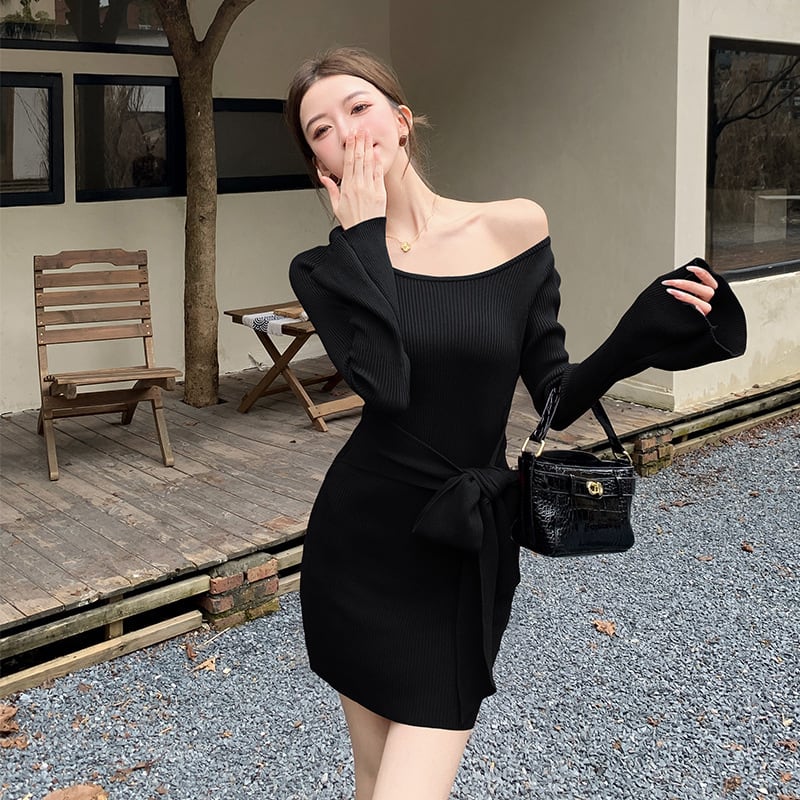 【dress】ニットワンピース　M26415