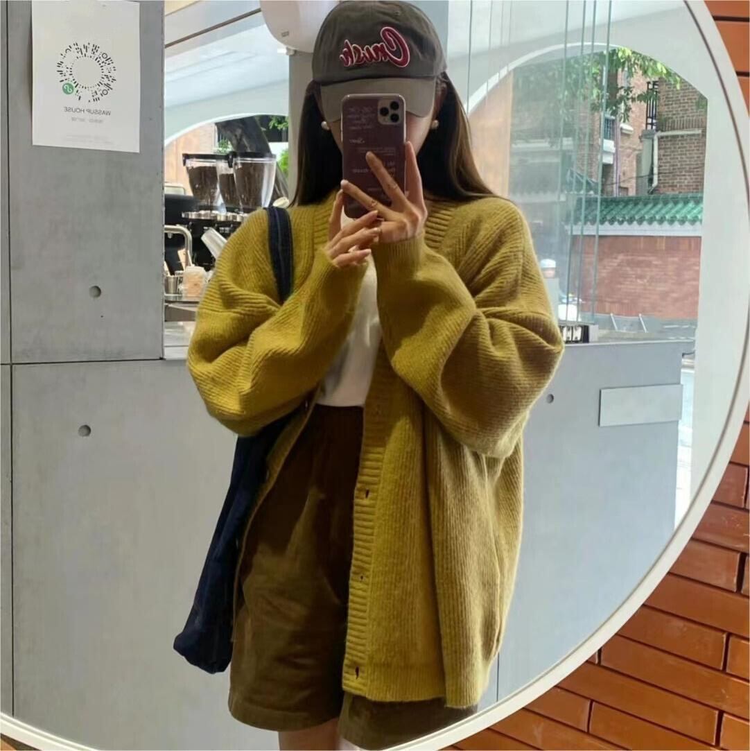【outer】Vネックニットカーデ　M27242