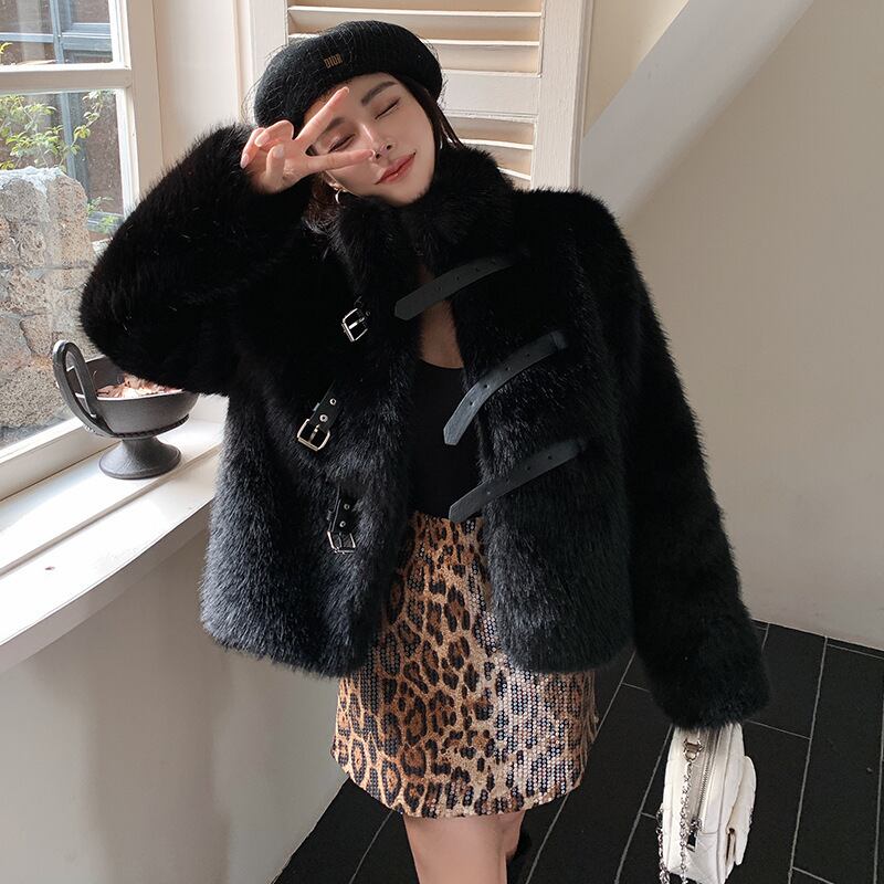 【outer】ファーショートコート　M27344