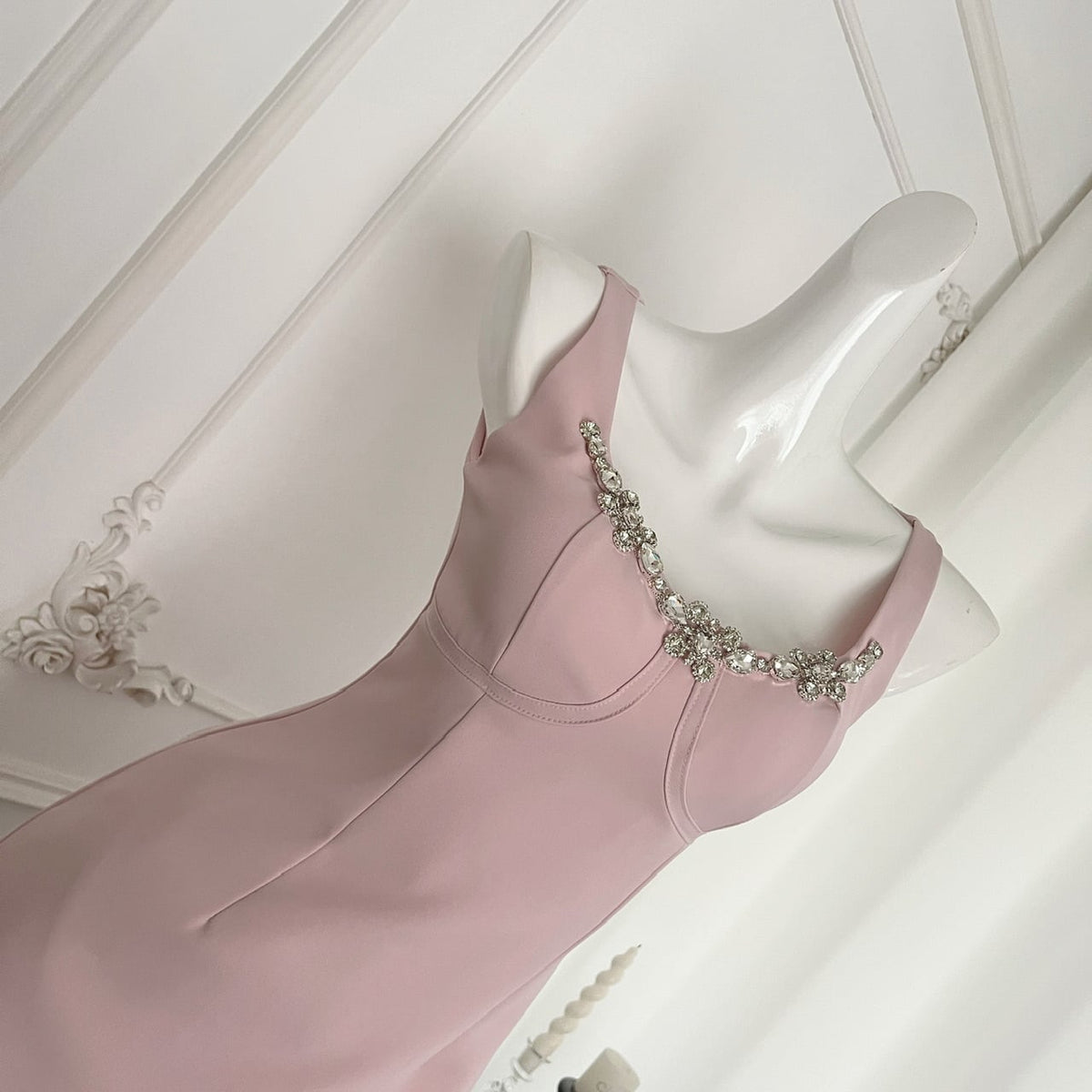 【dress】ビジューデートワンピース　M24371