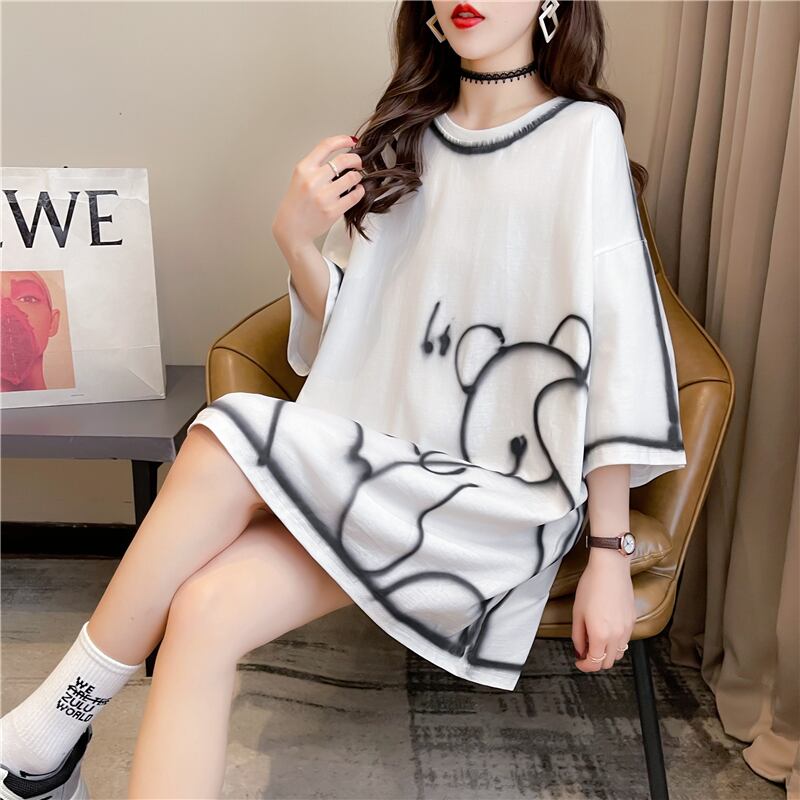 【tops】スウィート韓流スタイルトップス合わせやすいINS風Tシャツ G6704