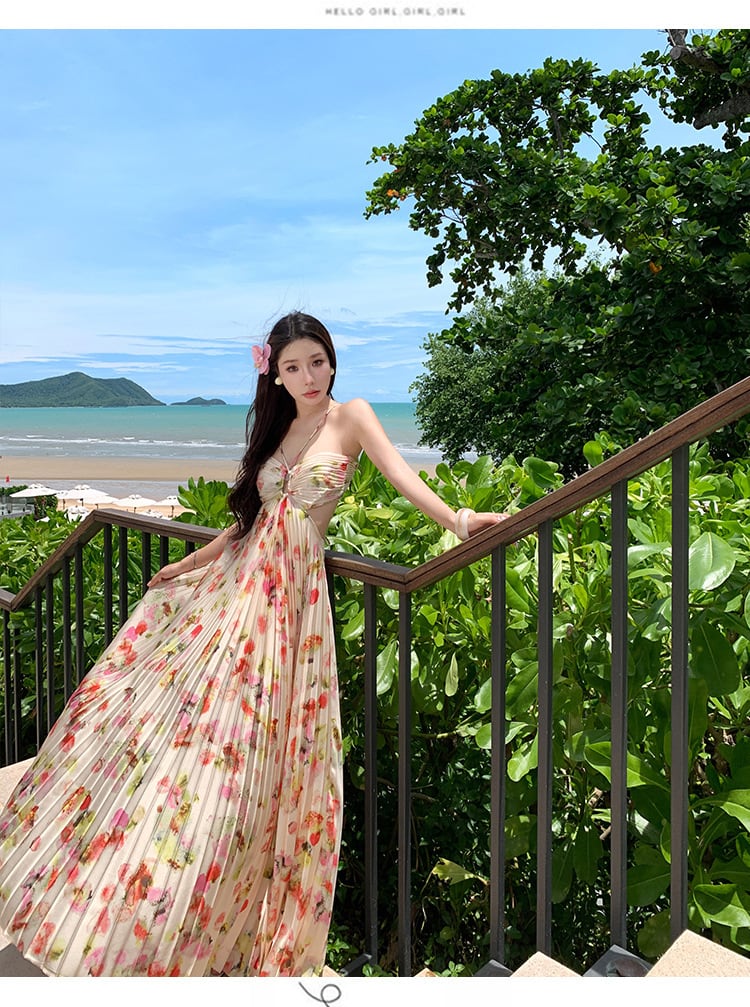 【dress】プリントワンピース　M25076
