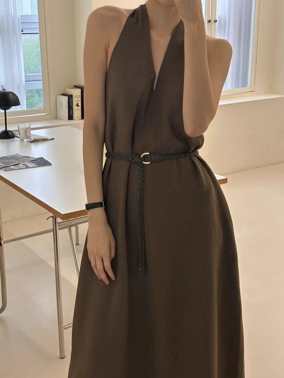 【dress】ホルターネックワンピース　M24730