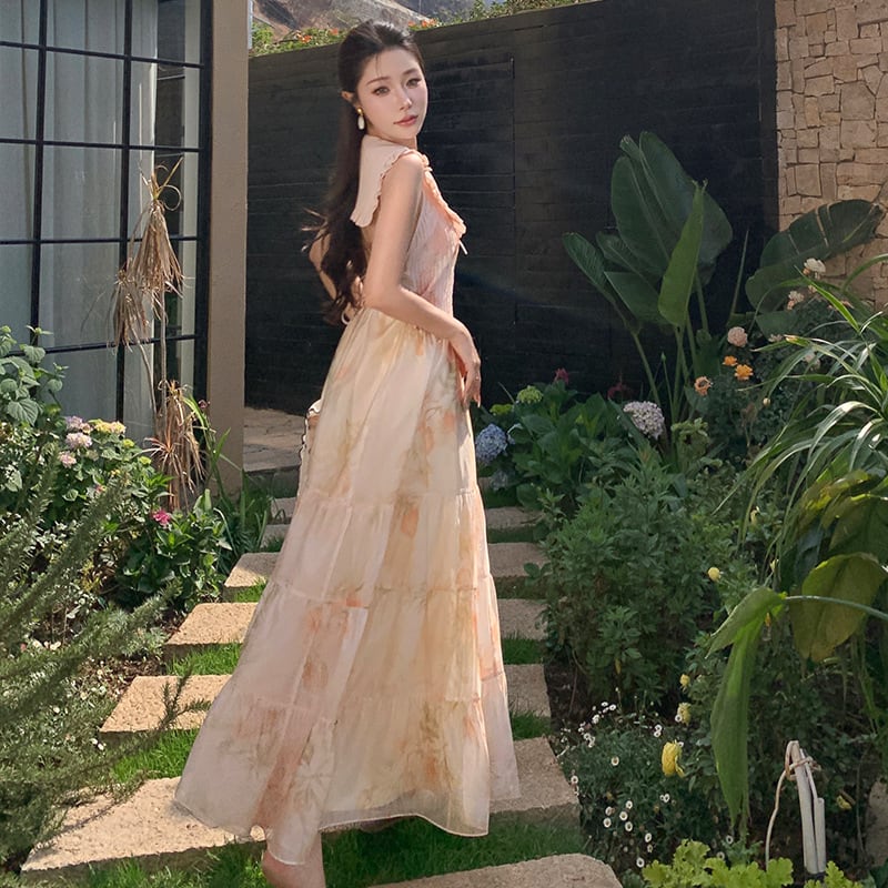 【dress】プリントワンピース　M25297
