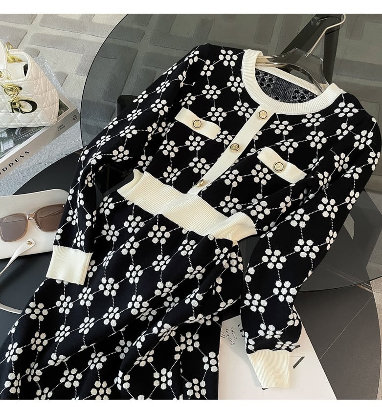 【dress】ニットワンピース　M25368