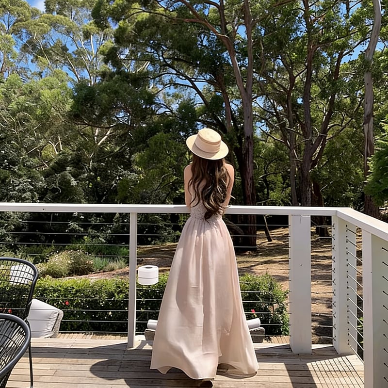 【dress】レースキャミワンピース Q8384
