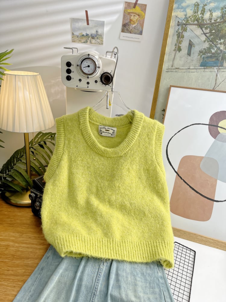 【tops】ニットベスト　M25475