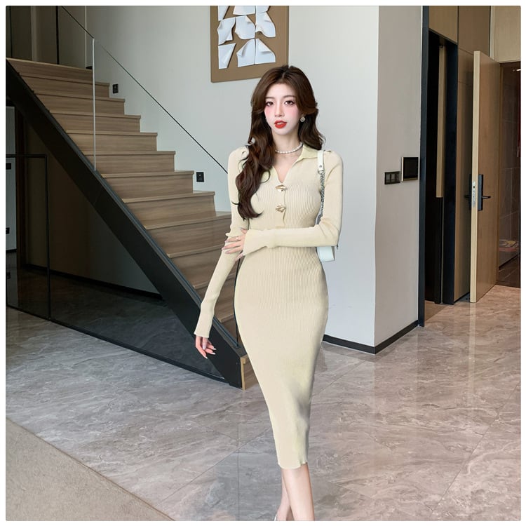 【dress】ニットワンピース　M25497