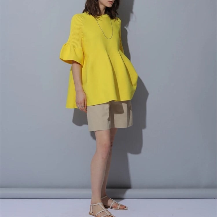 【tops】アンブレラスリーブトップス　N-1649