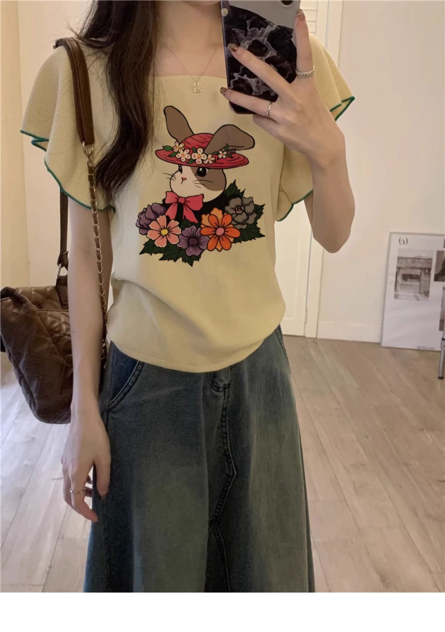 【tops】ニットTシャツG20327