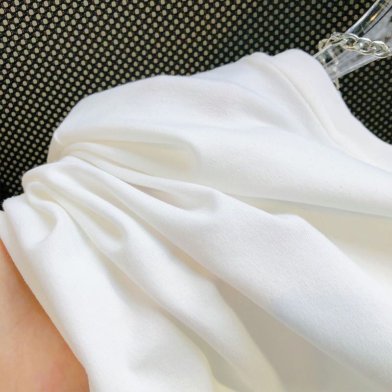 【tops】ラインストーンボウタイ半袖ＴシャツF7312