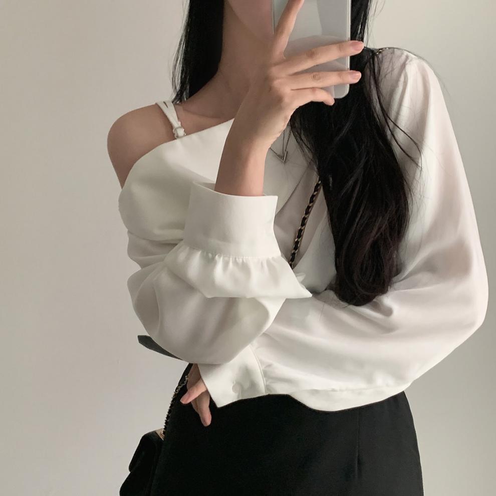 【tops】オフショルダートップス　M25763