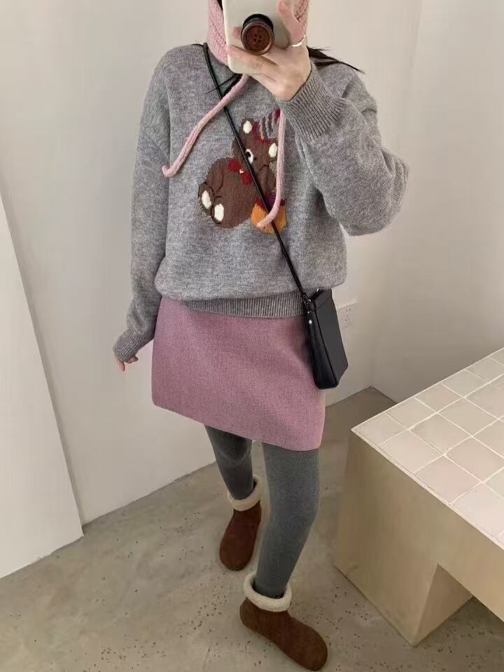 【tops】クルーネックニットセーター　M28755