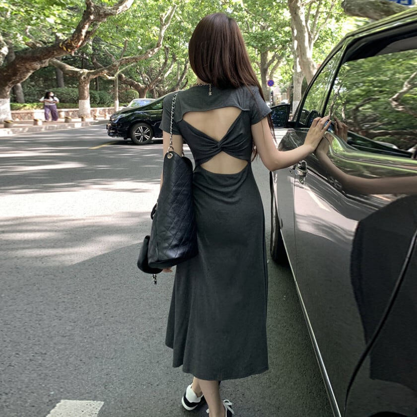 【dress】バックレスワンピース　M24579