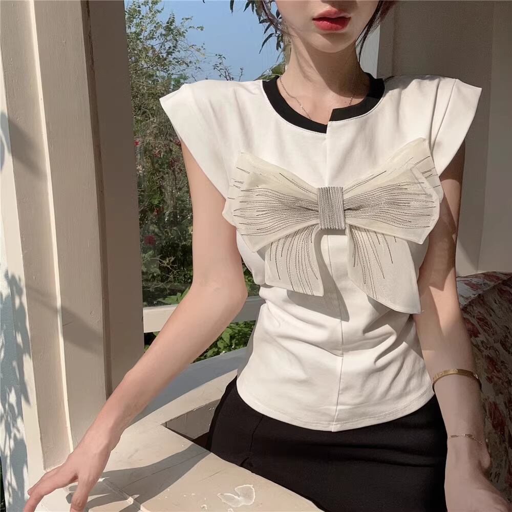 【tops】リボンキャミソールF7050