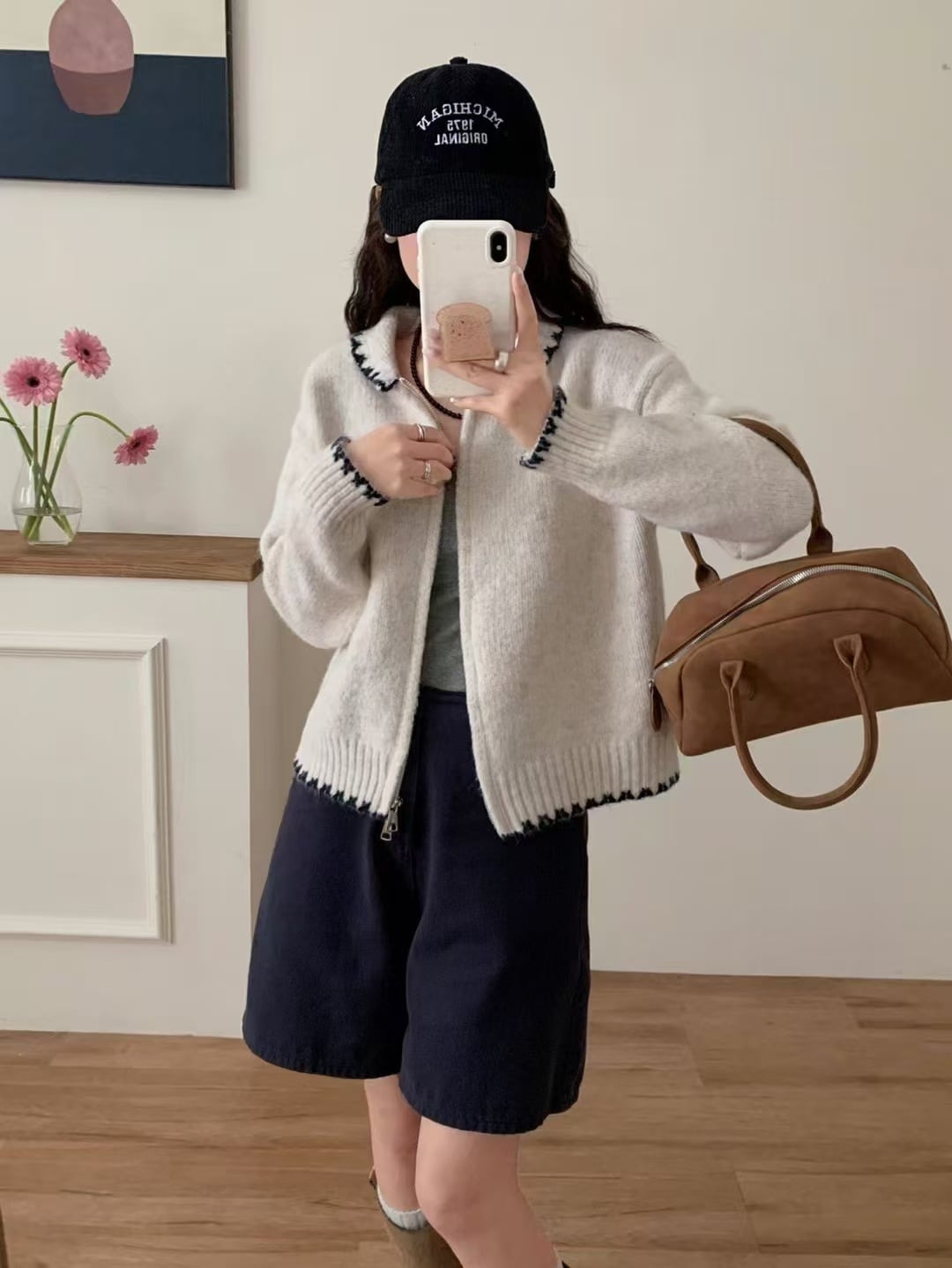 【outer】ファスナーニットカーデ　M28700