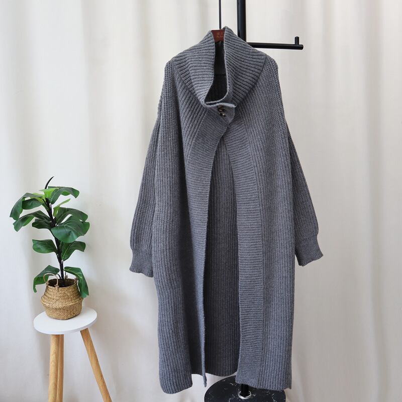 【outer】ロング丈ニットカーデ　M27043
