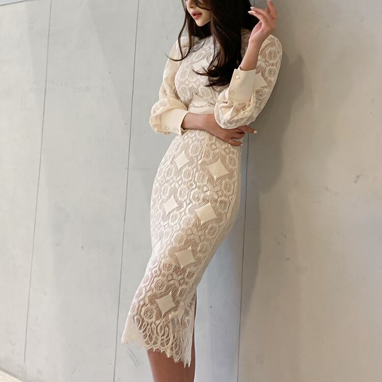 【dress】レースワンピース　M17108