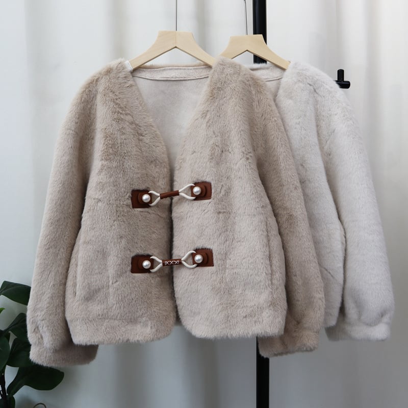 【outer】ファーショートコート　M27173