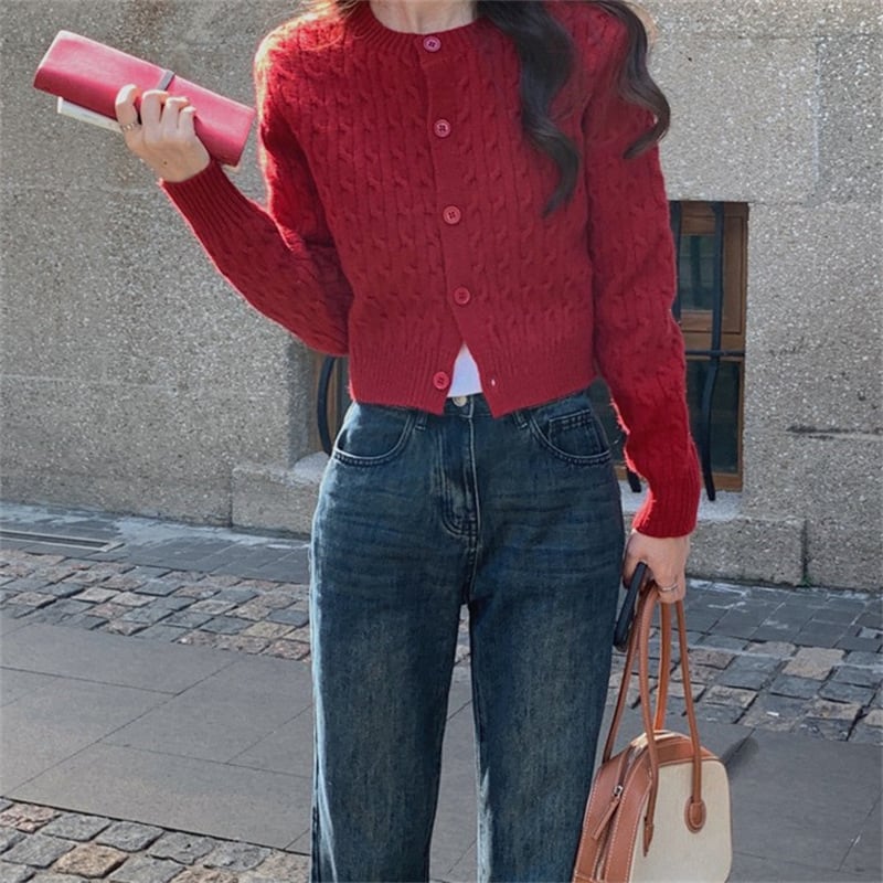 【outer】ニットカーデ　M25957