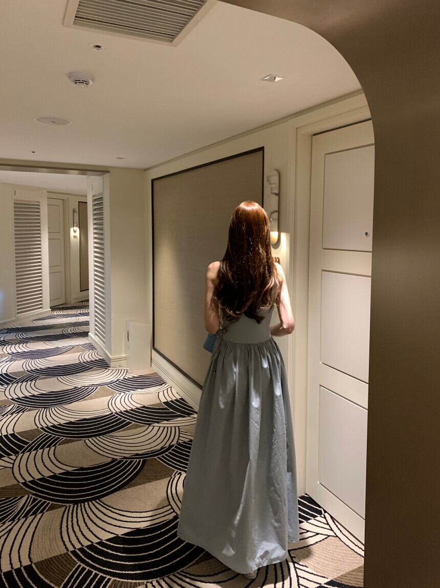 【dress】ギャザーノースリーブワンピース G20133