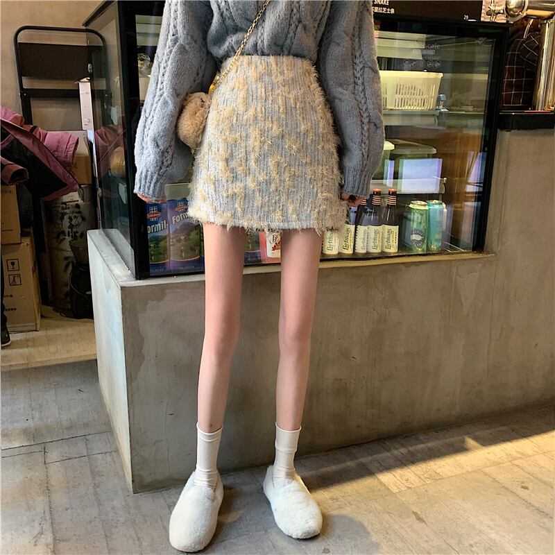 【bottoms】好感度UPファッションハイウエスト着痩せスカート