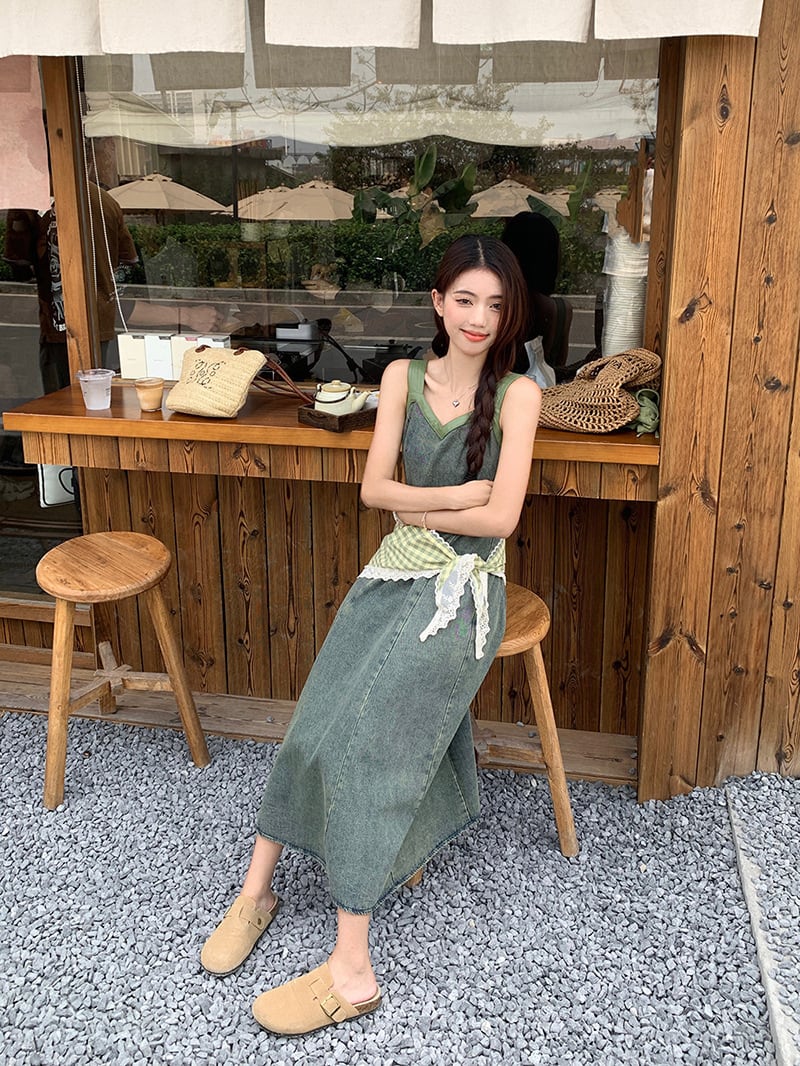 【dress】デニムキャミワンピースG21377