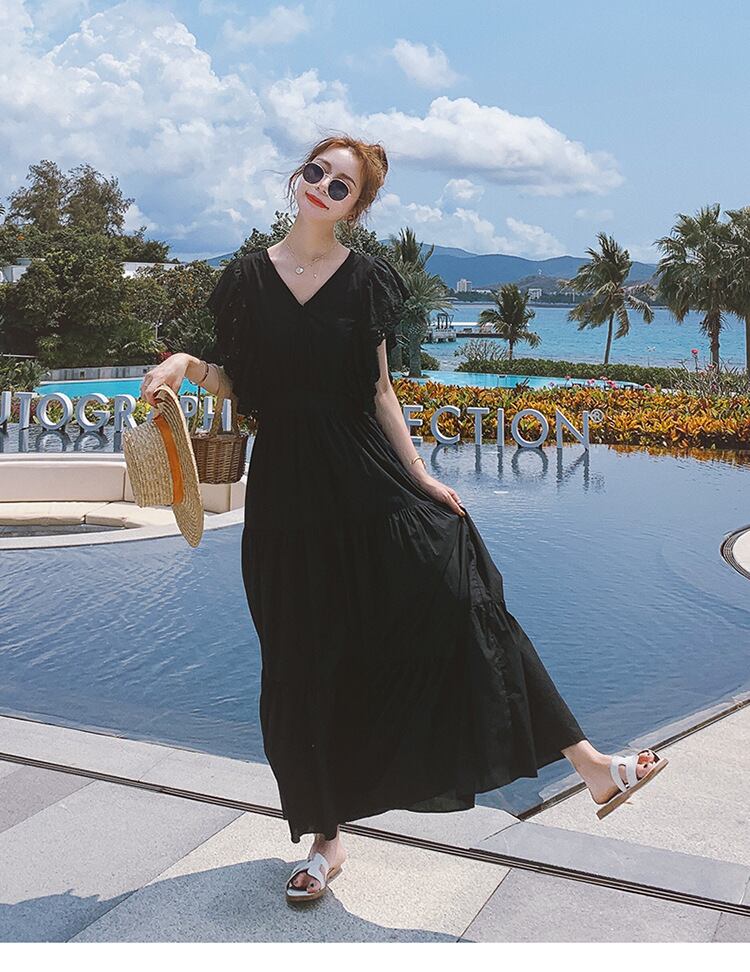 【dress】魅力的 気質満点夏おしゃれスウィート切り替え ワンピース  G0480