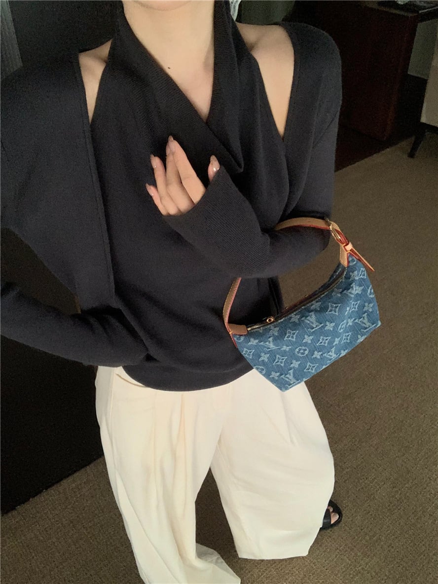 【outer】ドッキングニットカーデ　M28713