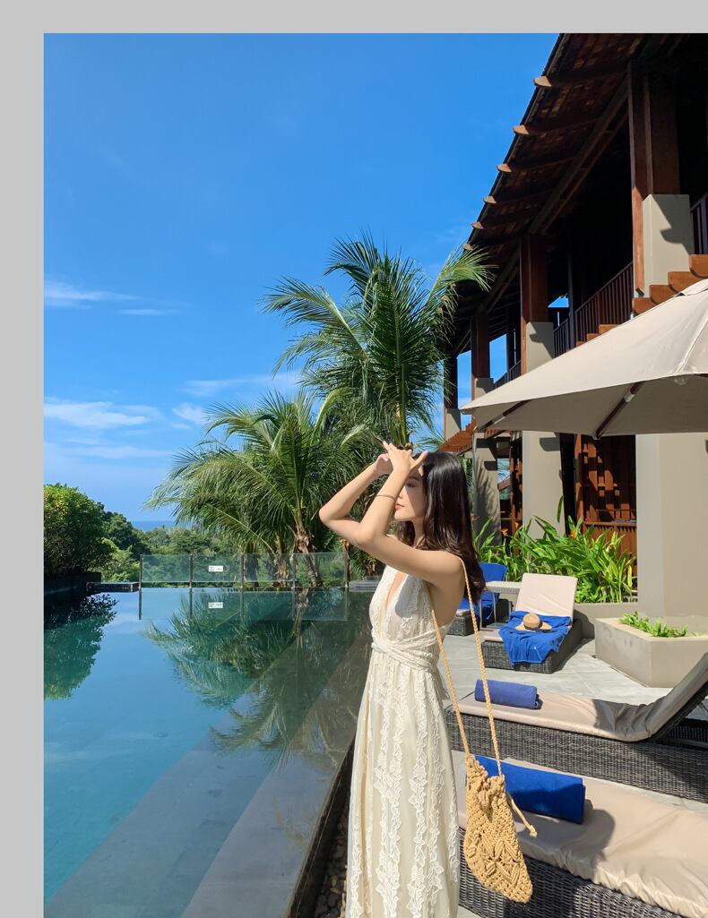 【set】Vネックレースバックで綺麗オールインワンG21327