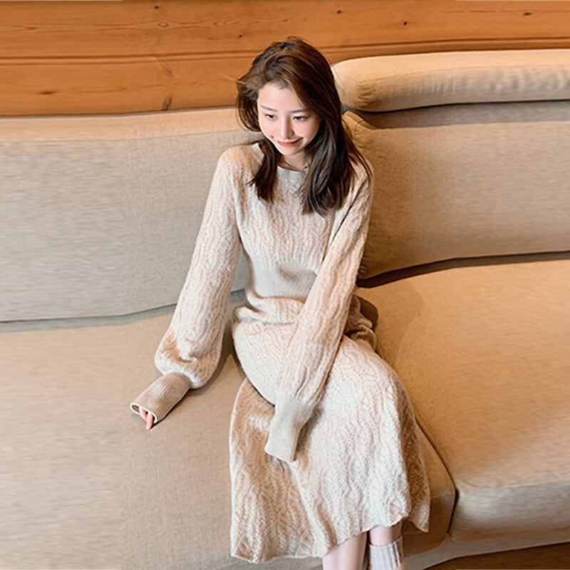 【dress】ニットワンピース　M25556