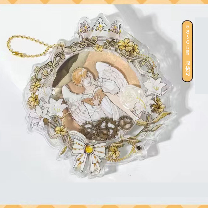 【GOODS】58－65mm 花輪 缶バッジホルダー カバー Q2245