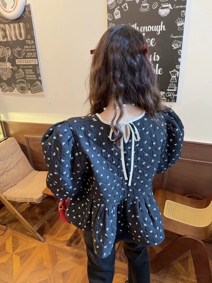 【tops】ペプラムリボントップス　N2908