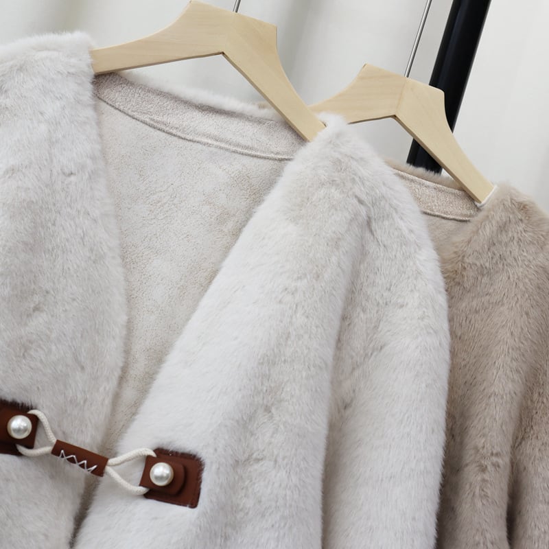 【outer】ファーショートコート　M27173