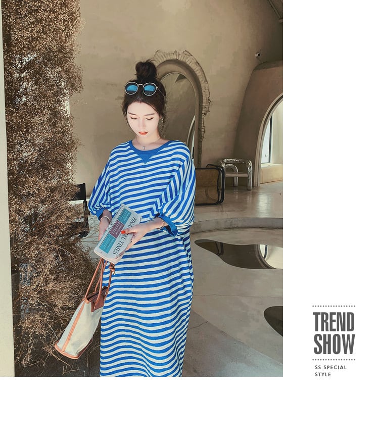 【dress】ボーダー柄ワンピース　M23930