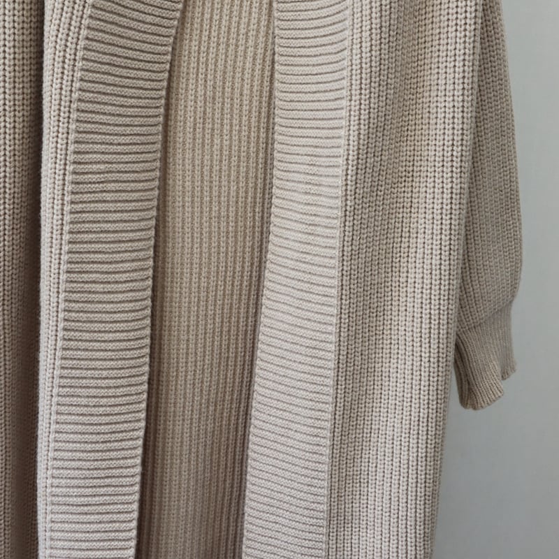 【outer】ロング丈ニットカーデ　M27043